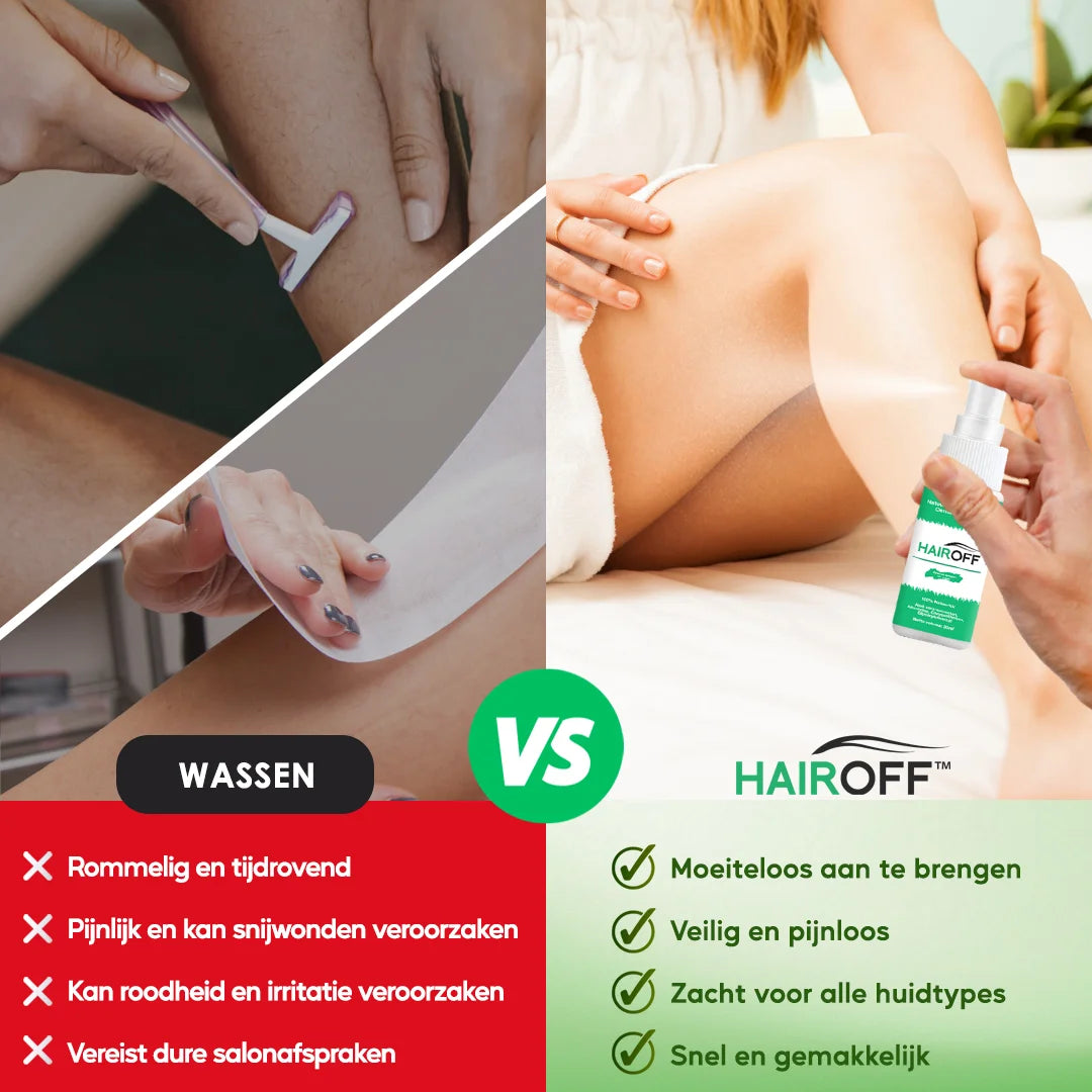 HairOff™ Natural Spray épilatoire permanent